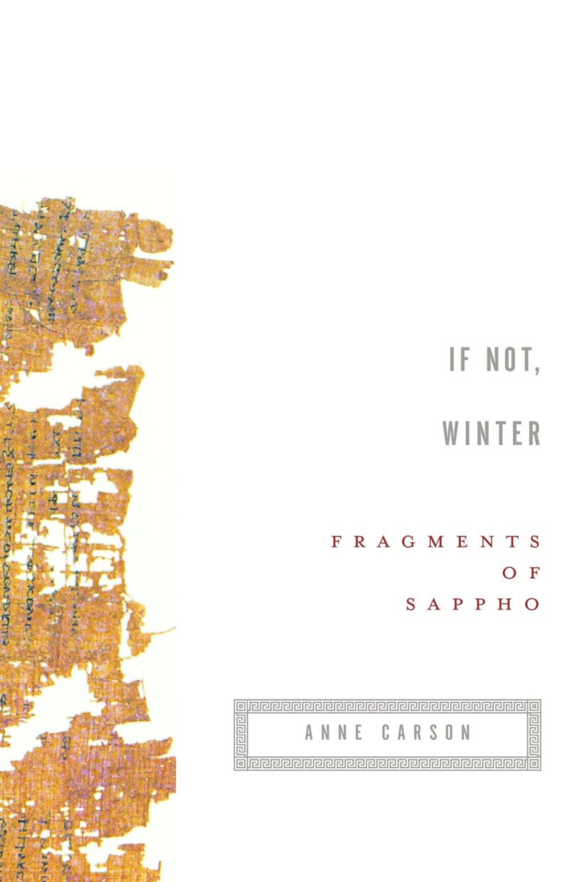 If not winter fragments of sappho